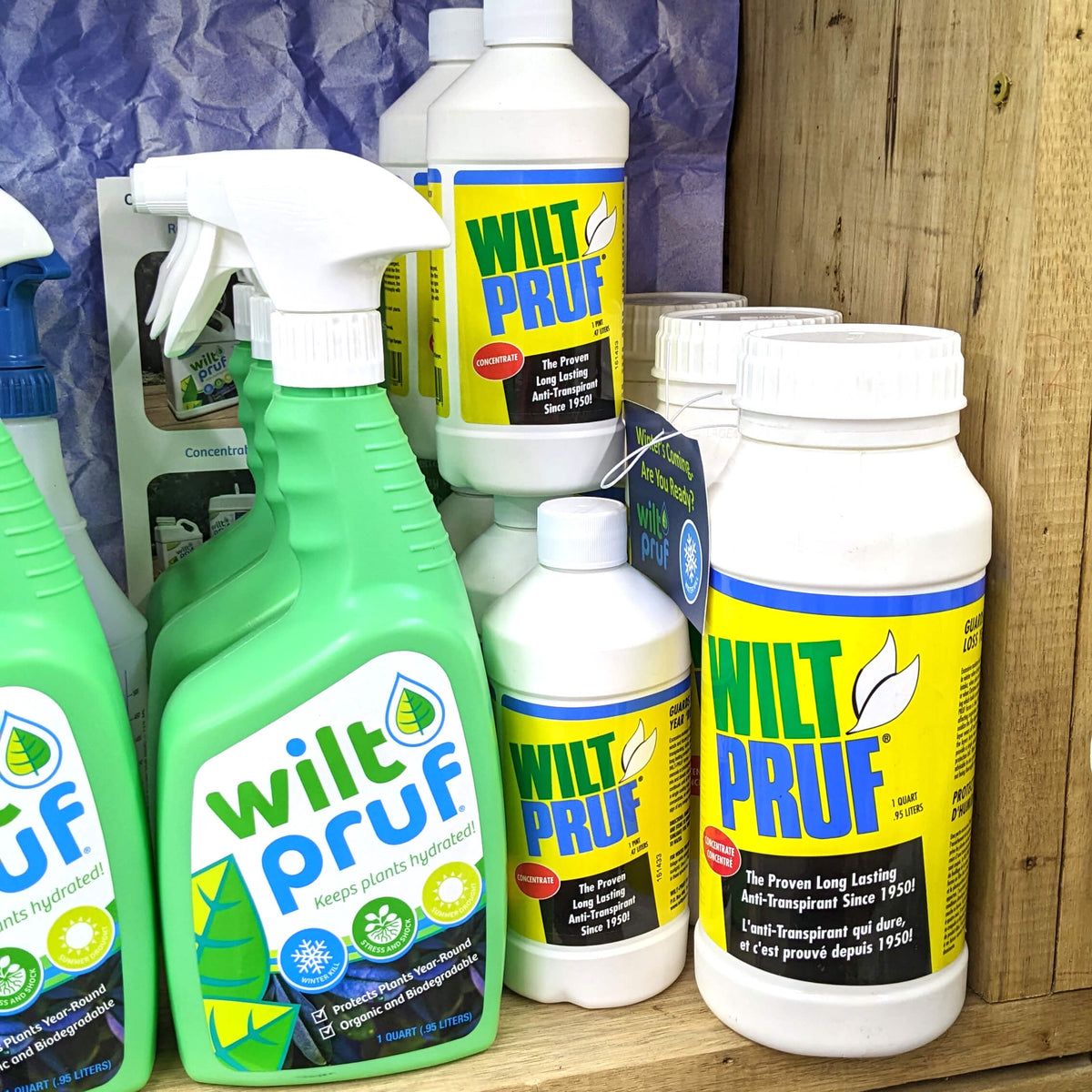 Bottles of Wilt Pruf