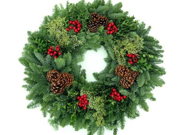 Spectacular Fresh Wreaths - 26" outside