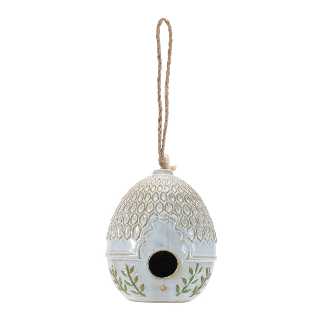 Birdhouse (Set of 2) 7”H Porcelain