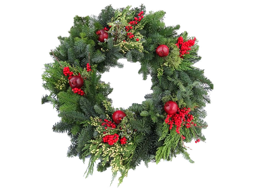 Spectacular Fresh Wreaths - 26" outside